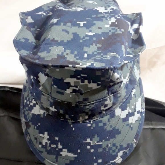 navy blue digital camo hat